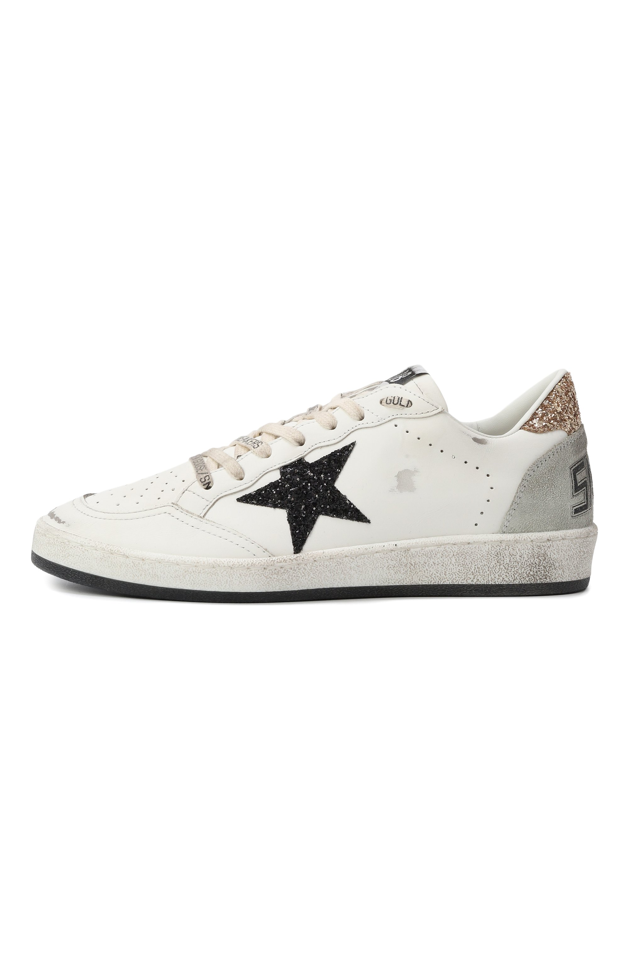 Кожаные кеды ball star GOLDEN GOOSE DELUXE BRAND, арт. GWF00117.F006118, фото 4