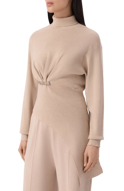 Водолазка из шерсти и кашемира LANVIN кремового цвета по цене 185000 руб., арт. RW-P00004-K065-H25, фото 3 Водолазка из шерсти и кашемира LANVIN, арт. RW-P00004-K065-H25, фото 3