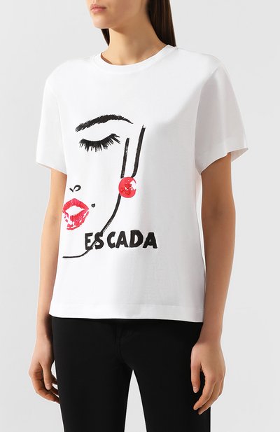 Хлопковая футболка ESCADA SPORT, арт. 5029955, фото 3