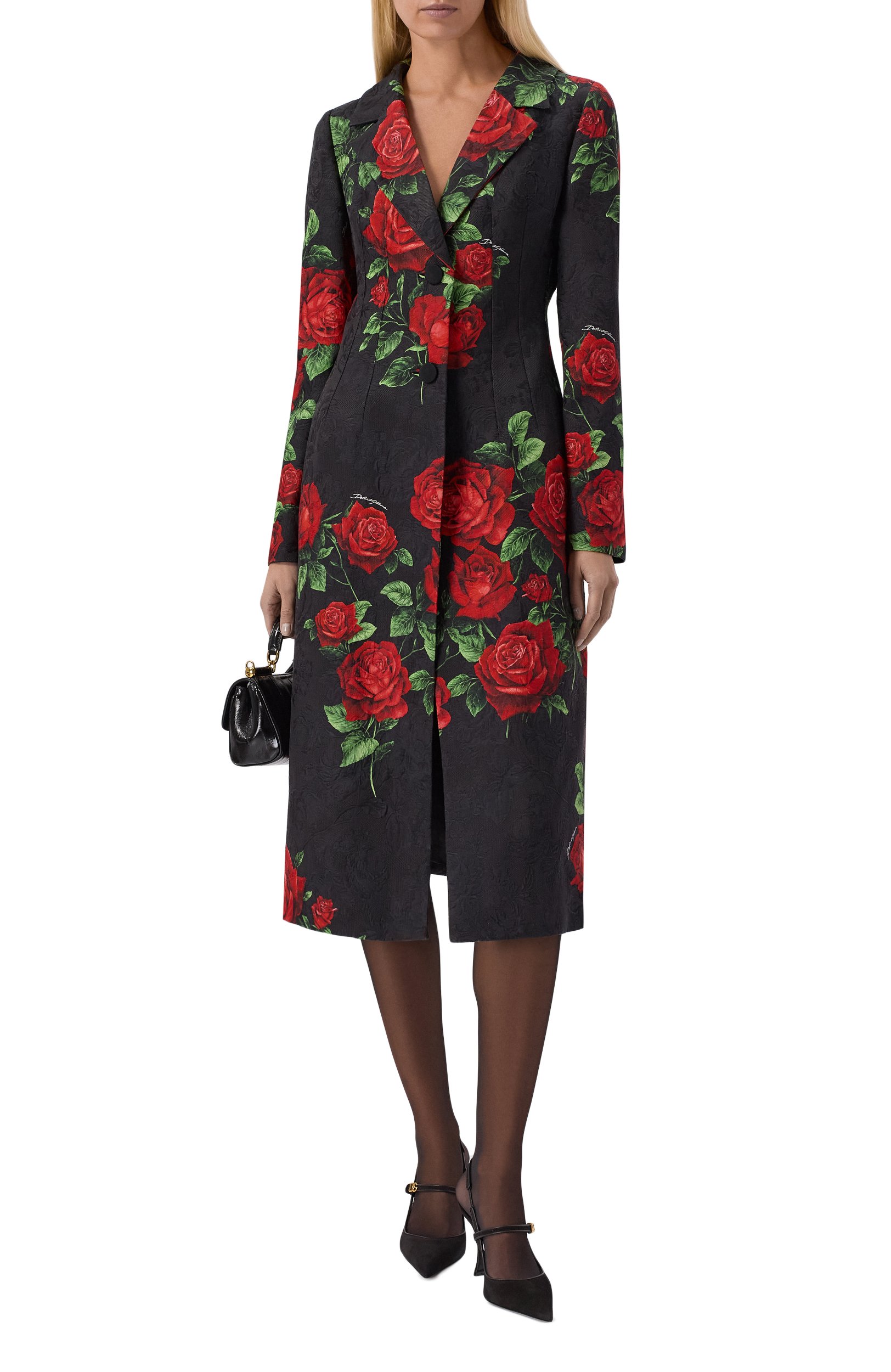 Пальто из хлопка и вискозы DOLCE & GABBANA, арт. F0Y60T/FSTB4, фото 2