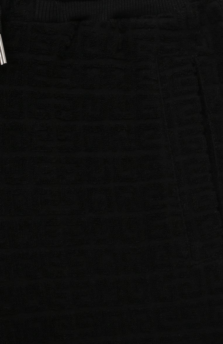Детского комплект из толстовки и брюк GIVENCHY черного цвета, арт. H28015/6A-12A | Фото 7 (Рукава: Длинные; Материал внешний: Хлопок; Мальчики Кросс-КТ: Костюмы-спорт; Автоматизация состава: Проставлено; Автоматизация ТО: Проставлено)