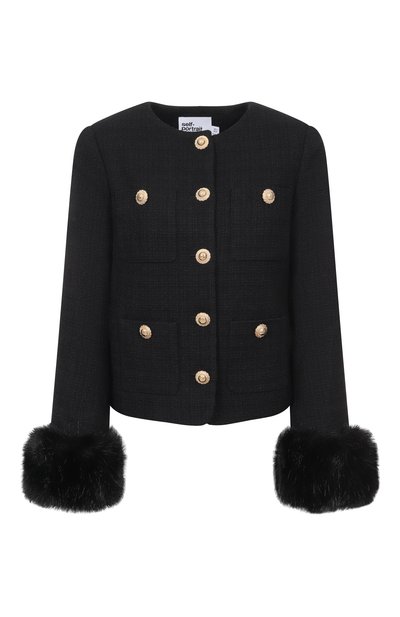 Женский твидовый жакет SELF-PORTRAIT, арт. AW25088JB