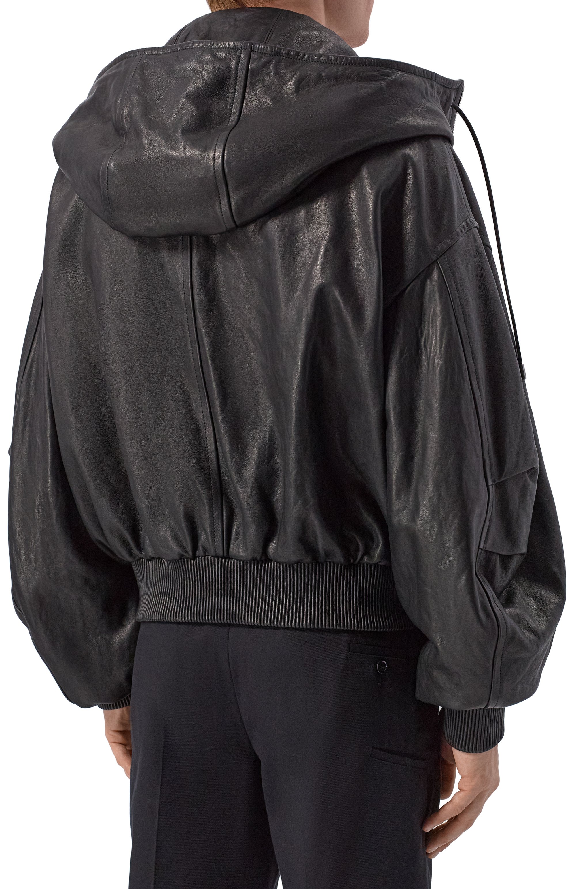 Кожаный бомбер DOLCE & GABBANA, арт. G9BWPL/HULZK, фото 4