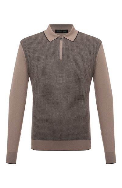 Мужская поло из шерсти и шелка STEFANO RICCI, арт. KE06007AZ1/E24303