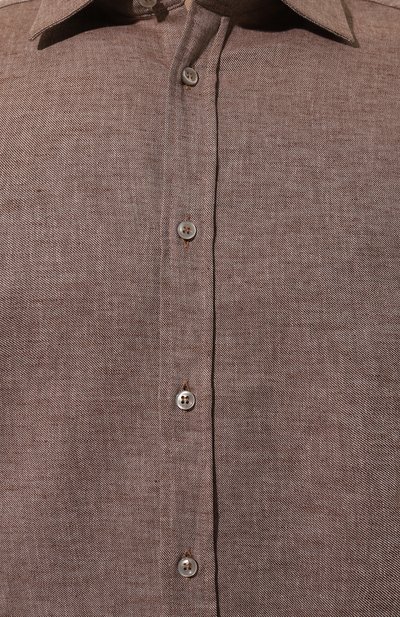 Рубашка из хлопка и льна PAUL&SHARK, арт. 14313102CF, фото 5