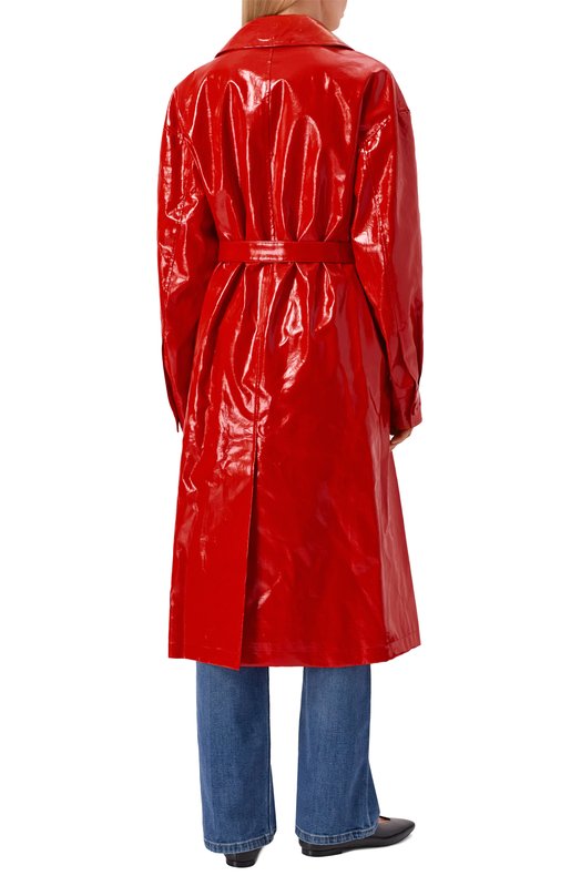 Льняной плащ Jil Sander J03SW0009/J60087 Красный  J03SW0009/J60087 Фото 4