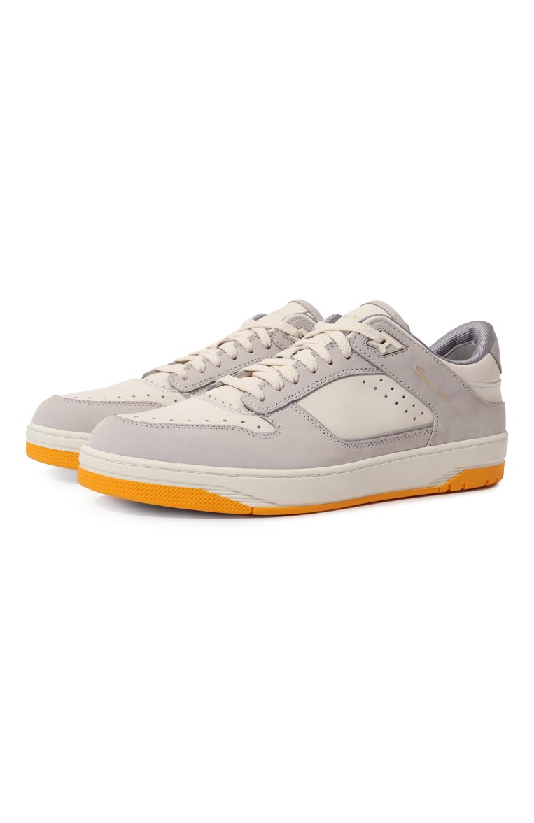 Кожаные кеды sneak air SANTONI, арт. MBSA21865BIGHSZ8G41, фото 1