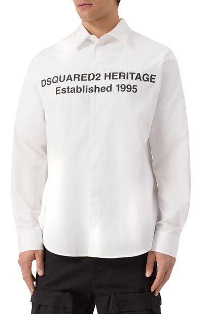 Хлопковая рубашка DSQUARED2, арт. S74DM0949/S36275, фото 3