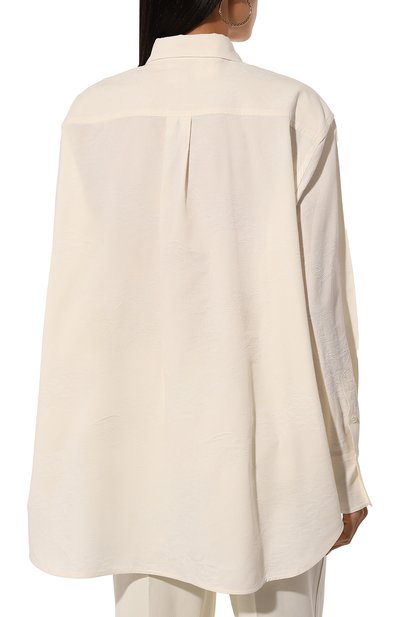 Рубашка из хлопка и вискозы TOTEME, арт. 243-WRT1415-FB0121, фото 4