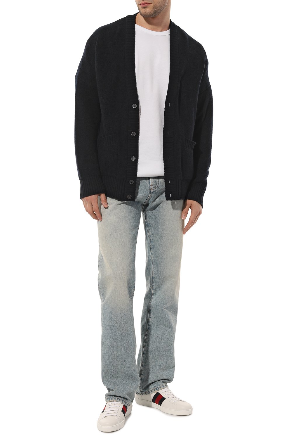 Кожаные кеды ace GUCCI, арт. 630610 1XG60, фото 2