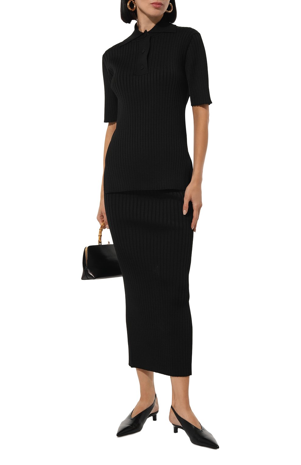 Поло из вискозы JIL SANDER, арт. J02GL0107/J18313, фото 2