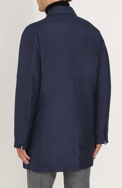 Пуховый плащ на молнии прямого кроя  ZILLI, арт. A0TIMB-30036/3500, фото 4