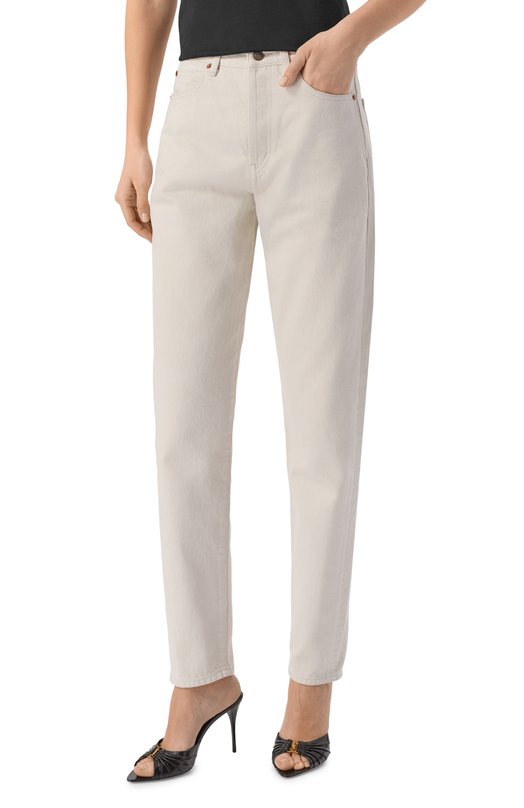 Джинсы Saint Laurent 614443/Y07WA Кремовый  614443/Y07WA Фото 3