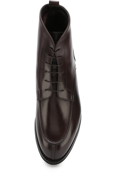 Кожаные ботинки с внутренней меховой отделкой W.GIBBS, арт. 0639006/C0RD0VAN, фото 5