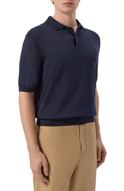 Поло из шелка и хлопка PAUL&SHARK, арт. 26411608, фото 3