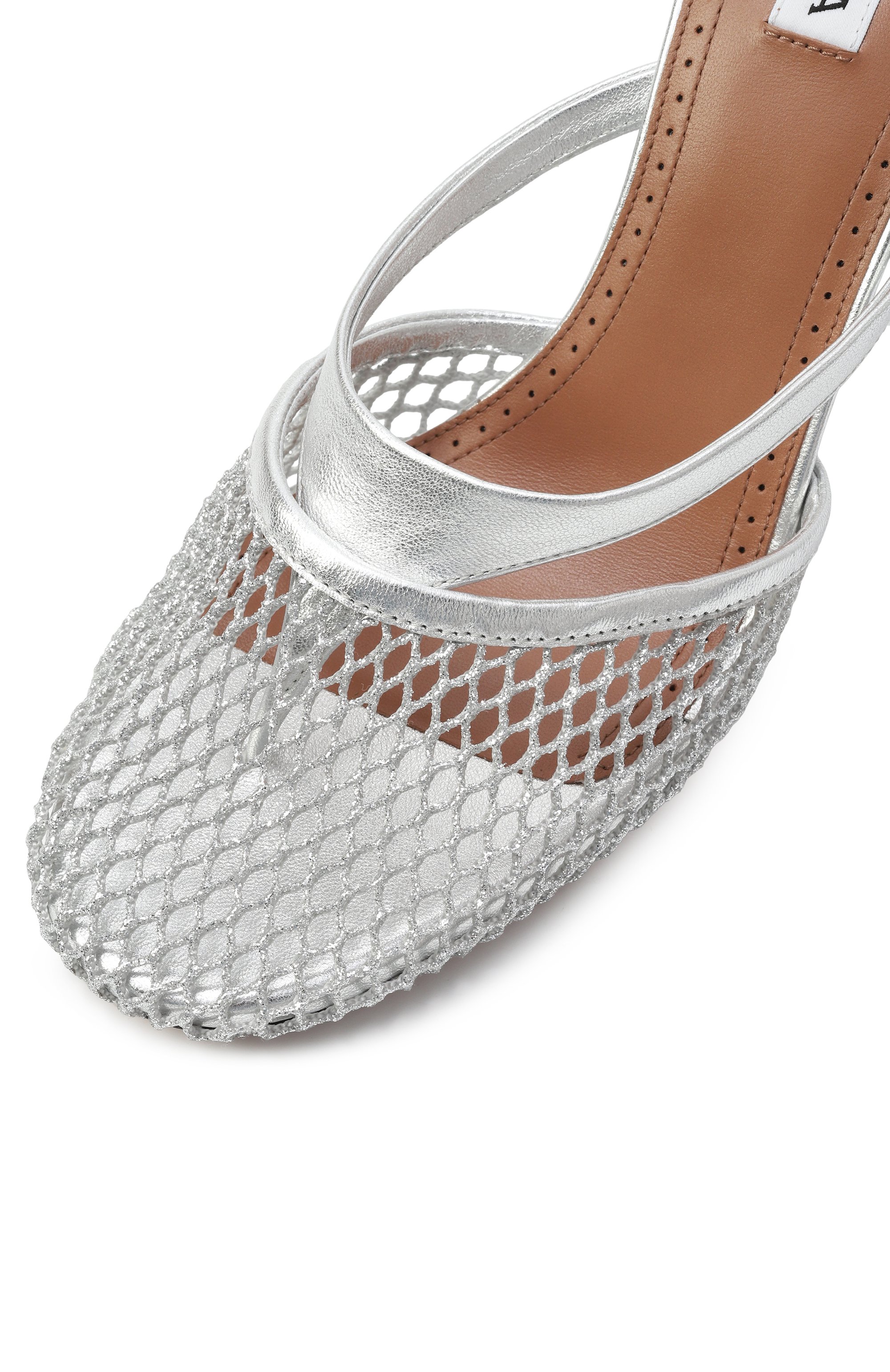 Комбинированные босоножки infradito ALAIA, арт. AA3S123TK028, фото 7