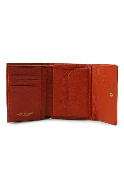 Кожаное портмоне A.G.SPALDING & BROS Оранжевый, фото 3