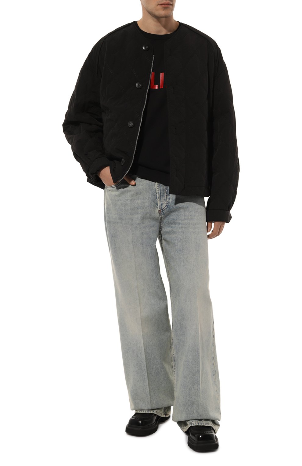 Хлопковая футболка CELINE, арт. 2X51I671Q, фото 2