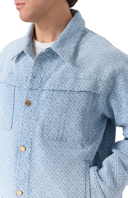 Джинсовая куртка Casablanca MPF25-JK-401-02 Голубой  MPF25-JK-401-02 Фото 5