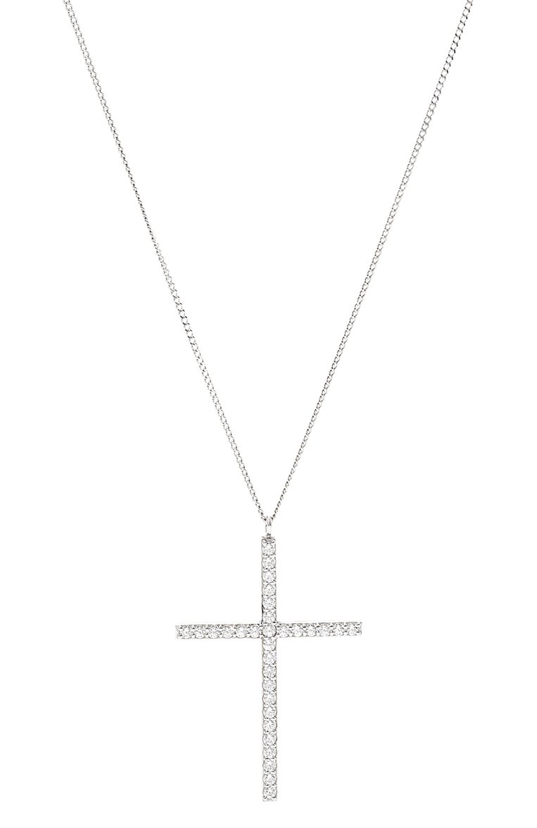 Женская подвеска на цепочке cross LEVASHOVAELAGINA серебряного цвета, арт. cross2/n | Фото 3 (Региональные ограничения белый список (Axapta Mercury): Не проставлено; Нос: Не проставлено; Материал: Металл)