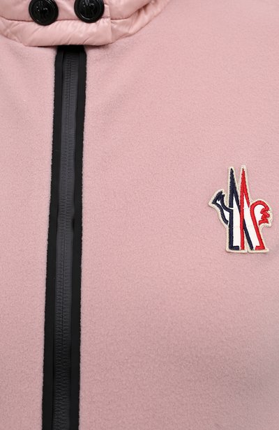 Кардиган MONCLER розового цвета по цене 63000 руб., арт. F2-098-8G710-00-80093, фото 5 Кардиган MONCLER, арт. F2-098-8G710-00-80093, фото 5