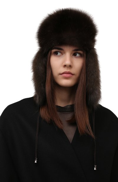 Шапка-ушанка из меха норки и соболя VICTORIA KUSENKOVA, арт. 090213504093, фото 2