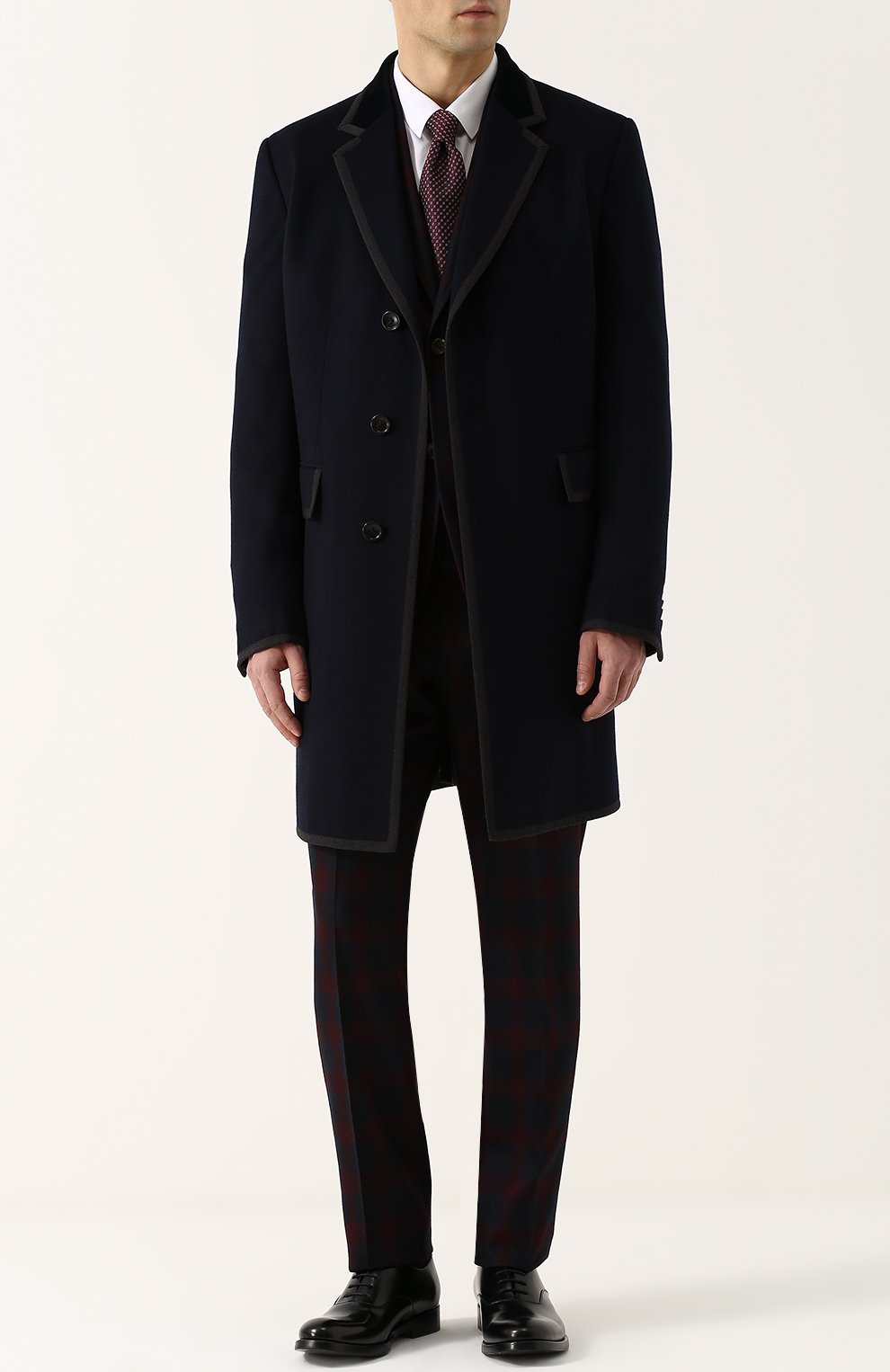 Однобортное пальто из смеси шерсти и кашемира GUCCI, арт. 473731/Z5311, фото 2