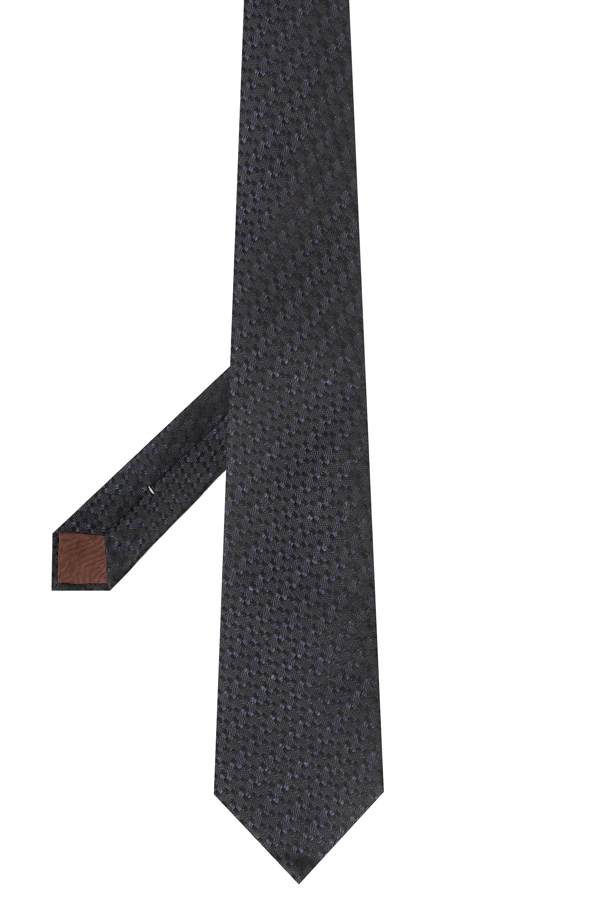 Галстук из шелка и льна CANALI, арт. 18/HJ04291, фото 3