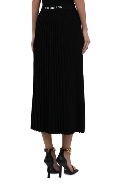 Юбка из вискозы BALENCIAGA черного цвета по цене 156500 руб., арт. 620998/T5133, фото 4 Юбка из вискозы BALENCIAGA, арт. 620998/T5133, фото 4