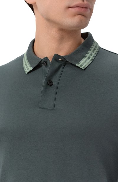 Хлопковое поло BOSS, арт. 50554530, фото 5