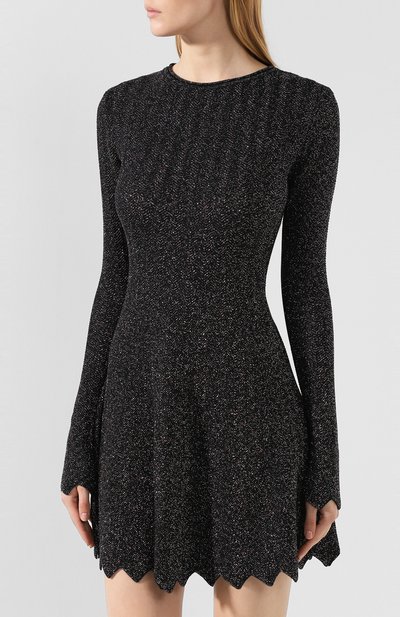 Платье из смеси шерсти и вискозы SONIA RYKIEL черного цвета по цене 98250 руб., арт. 13397413-IA, фото 3 Платье из смеси шерсти и вискозы SONIA RYKIEL, арт. 13397413-IA, фото 3