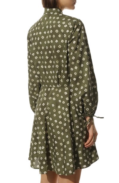 Хлопковое платье POLO RALPH LAUREN зеленого цвета по цене 31650 руб., арт. 211857036, фото 4 Хлопковое платье POLO RALPH LAUREN, арт. 211857036, фото 4