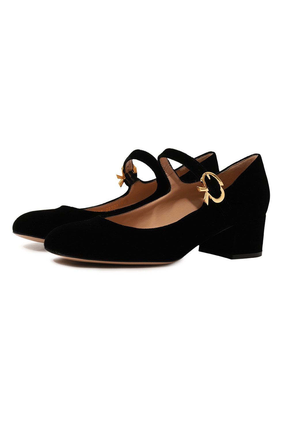 Текстильные туфли mary ribbon GIANVITO ROSSI, арт. G22101.45RIC.VELNER0, фото 1