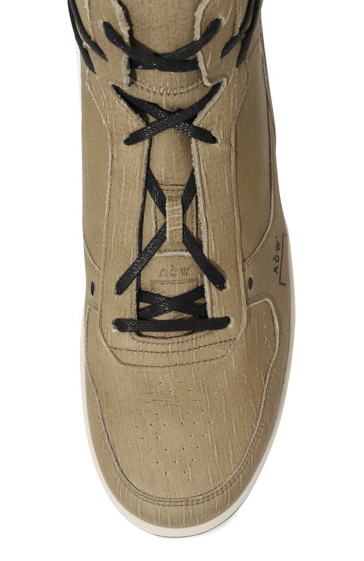 Кожаные кеды Luol Hi Top A-COLD-WALL Хаки, фото 6