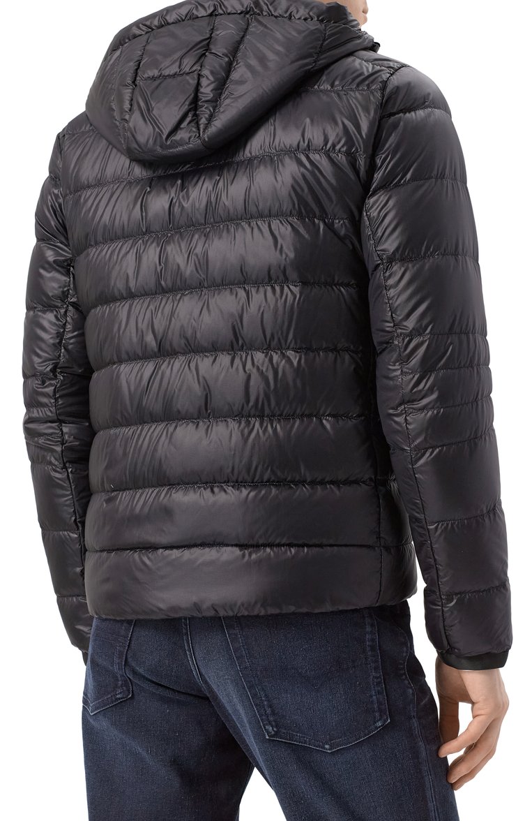 Мужская пуховая куртка crofton CANADA GOOSE черного цвета, арт. 2227MB | Фото 4 (Рукава: Длинные; Материал сплава: Проставлено; Длина (верхняя одежда): Короткие; Драгоценные камни: Проставлено; Материал подклада: Синтетический материал; Мужское Кросс-КТ: утепленные куртки; Стили: Кэжуэл; Кросс-КТ: Куртка, Утепленные; Материал внешний: Синтетический материал)