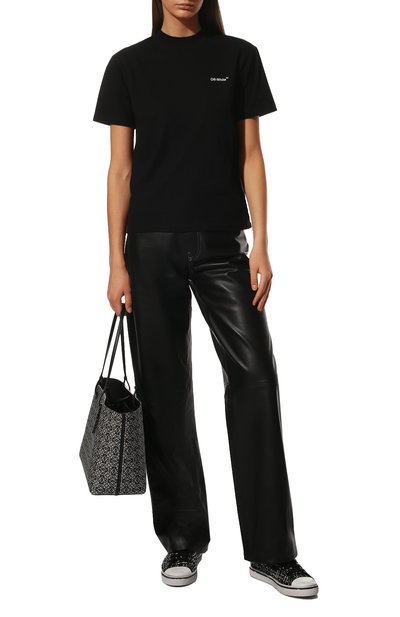 Хлопковая футболка OFF-WHITE, арт. 0WAA049C99JER001, фото 2