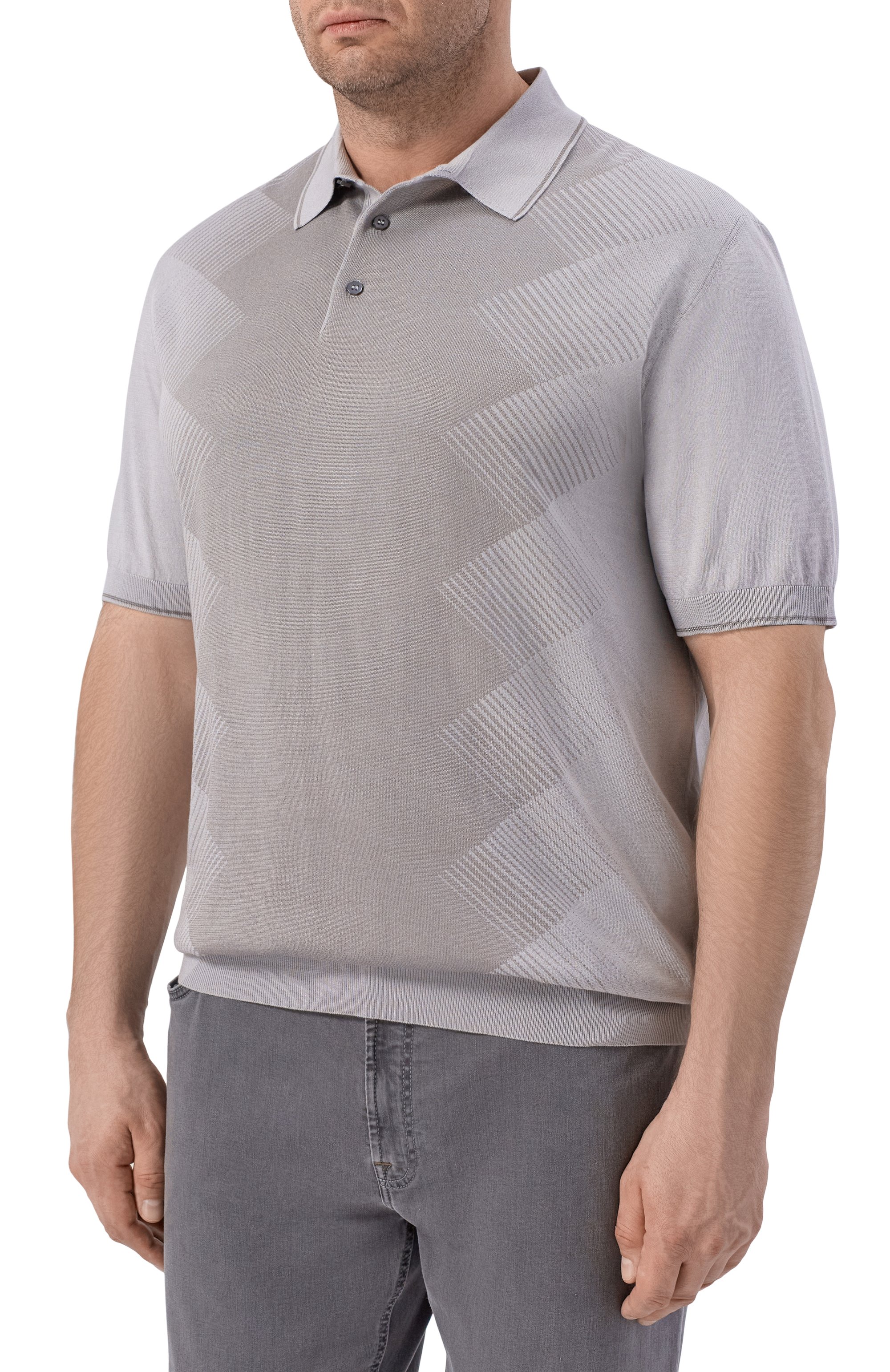 Поло из шелка и хлопка STEFANO RICCI, арт. K818114P13/F26280, фото 3