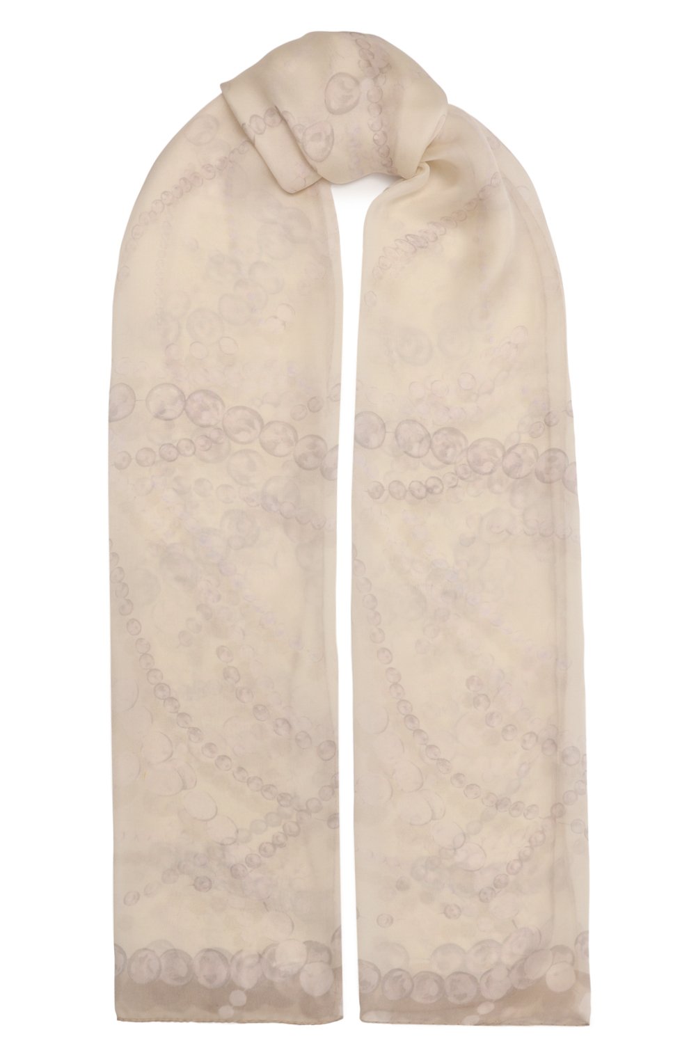 Шелковый шарф LANVIN бежевого цвета по цене 32600 руб., арт. 6L7020/SR659/, фото 1 Шелковый шарф LANVIN, арт. 6L7020/SR659/, фото 1
