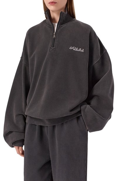 Свитшот из хлопка и шерсти ADDICTED, арт. FT2401.1, фото 3