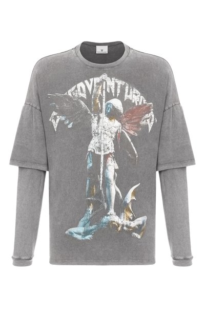 Мужская хлопковый лонгслив DIEGO VENTURINO, арт. DVTS-MLCDVAM