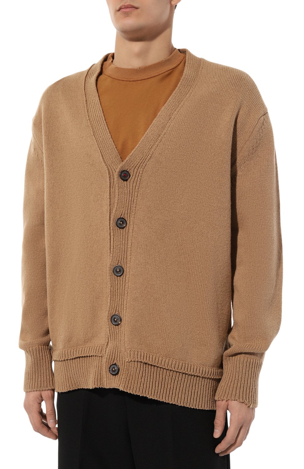 Кардиган из шерсти и льна MAISON MARGIELA, арт. SI1GP0003/S18064, фото 3