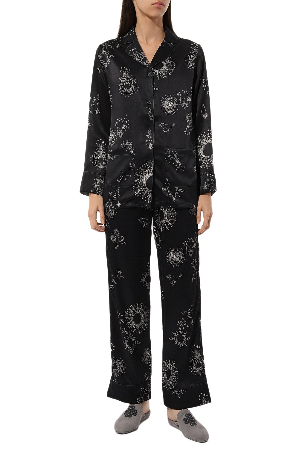 Замшевые домашние туфли HOMERS AT HOME серого цвета по цене 20650 руб., арт. 21270/ANTE, фото 2 Замшевые домашние туфли HOMERS AT HOME, арт. 21270/ANTE, фото 2