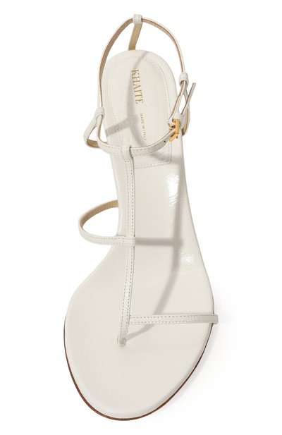 Кожаные босоножки jones 75 KHAITE, арт. F3078-858, фото 4