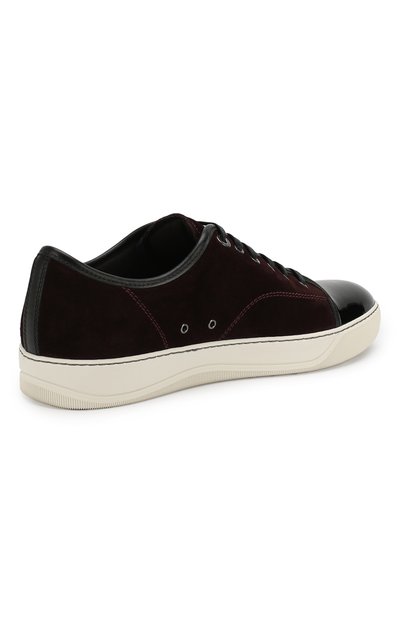 Замшевые кеды LANVIN бордового цвета по цене 43250 руб., арт. FM-SKDBB1-VBAL-P15, фото 4 Замшевые кеды LANVIN, арт. FM-SKDBB1-VBAL-P15, фото 4