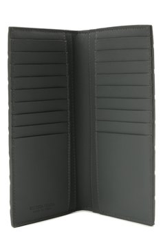 Мужской кожаное портмоне BOTTEGA VENETA серого цвета, арт. 635077/VCPQ4 | Фото 3 (Материал: Натуральная кожа; Материал сплава: Проставлено; Нос: Не проставлено)