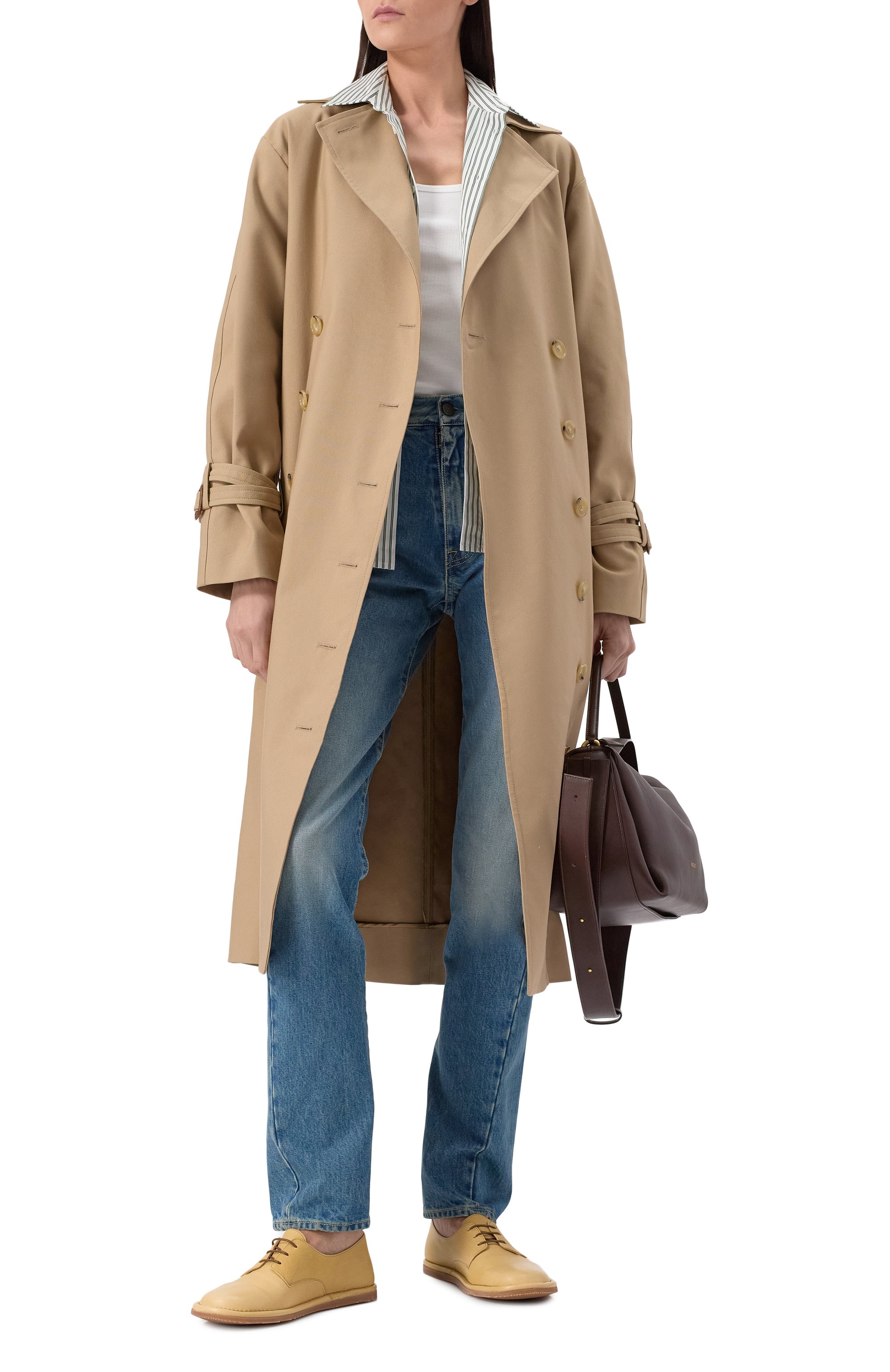 Хлопковый тренч TOTEME, арт. 243-WR01112-FB0243, фото 2