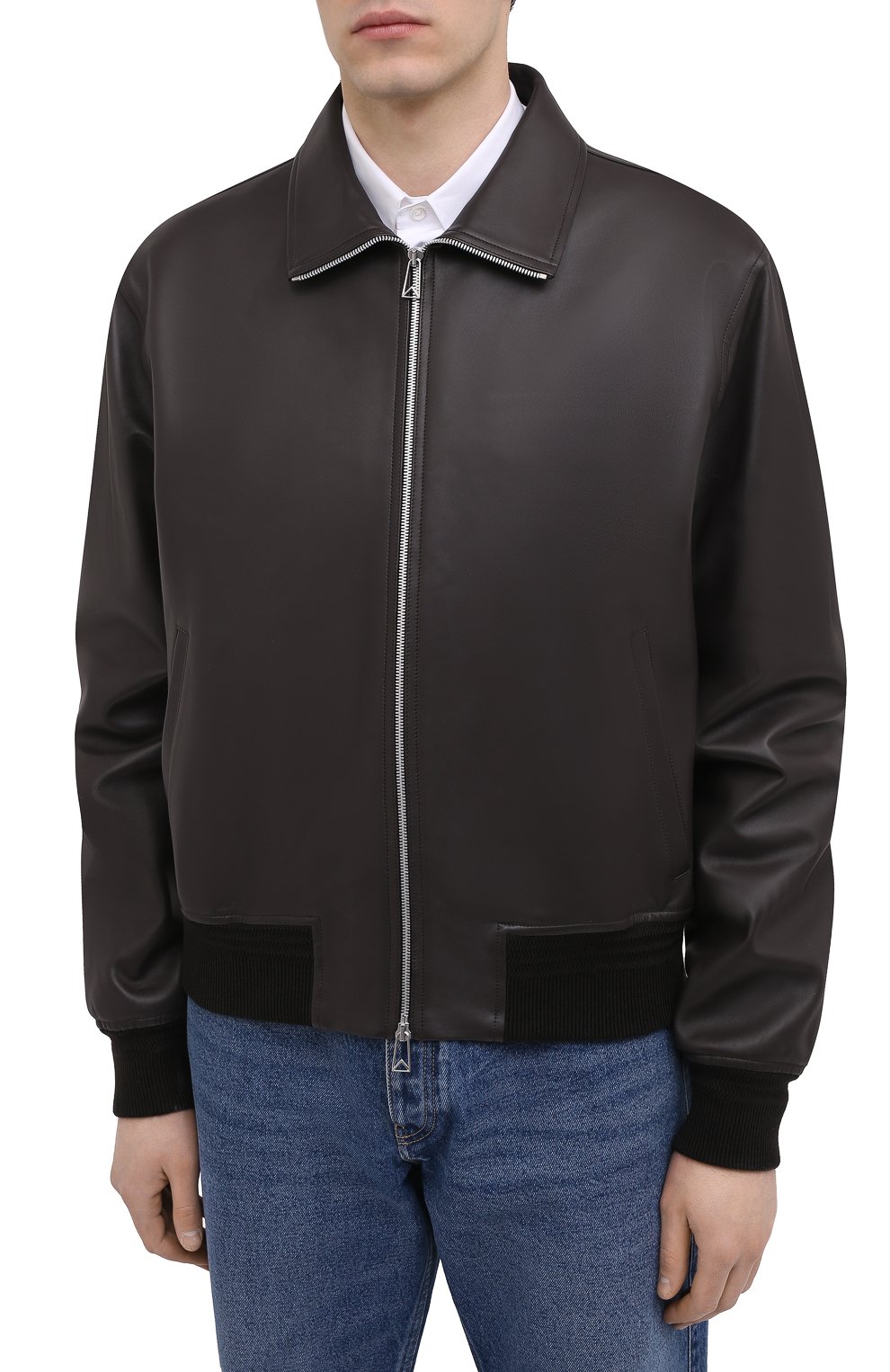 Кожаный бомбер BOTTEGA VENETA, арт. 647692/VKV90, фото 3