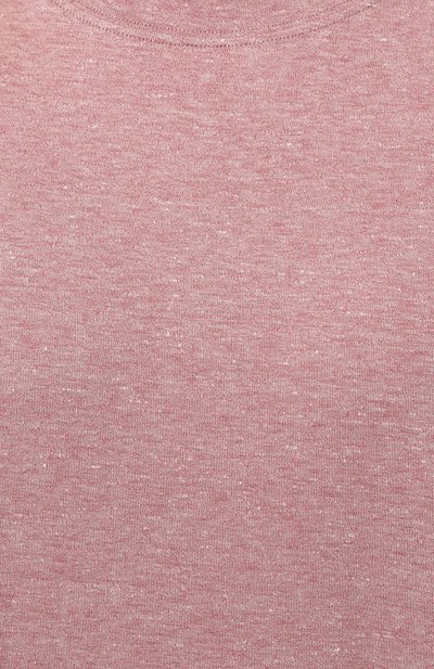 Футболка изо льна и хлопка BRUNELLO CUCINELLI, арт. MW8351308, фото 5