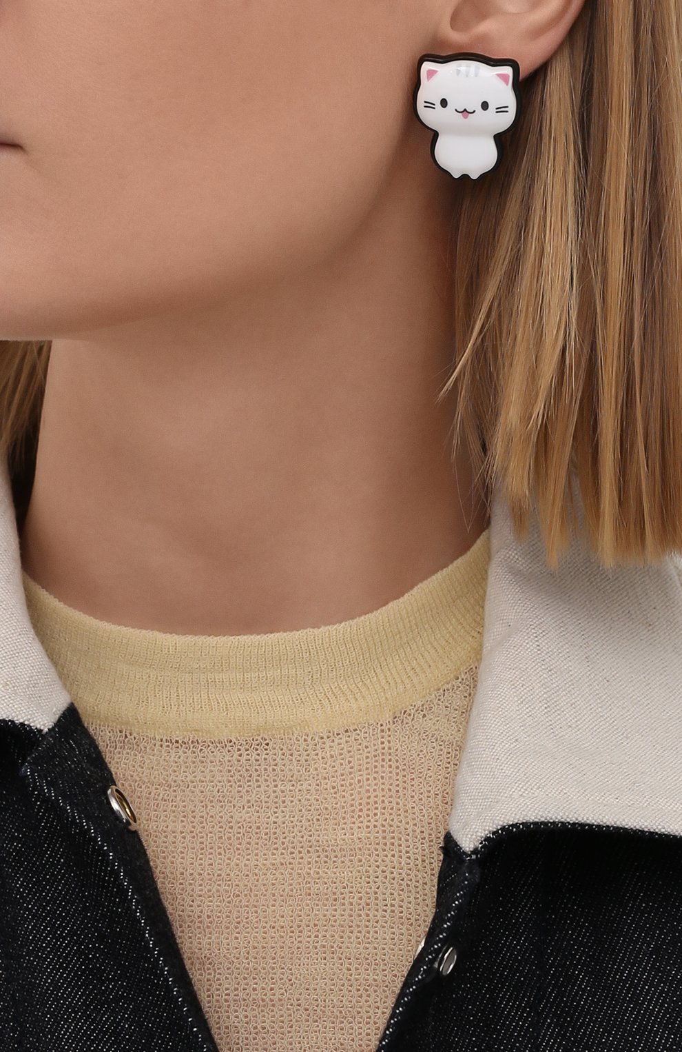 Серьги sticker cat star BALENCIAGA, арт. 659969/TZ25Z, фото 4