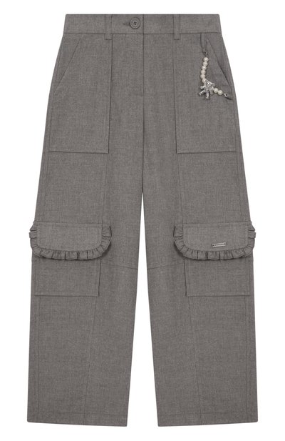 Хлопковые брюки-карго MONNALISA, арт. 11F414